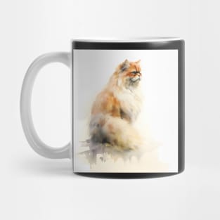 Watercolour effect Persian Cat Mug